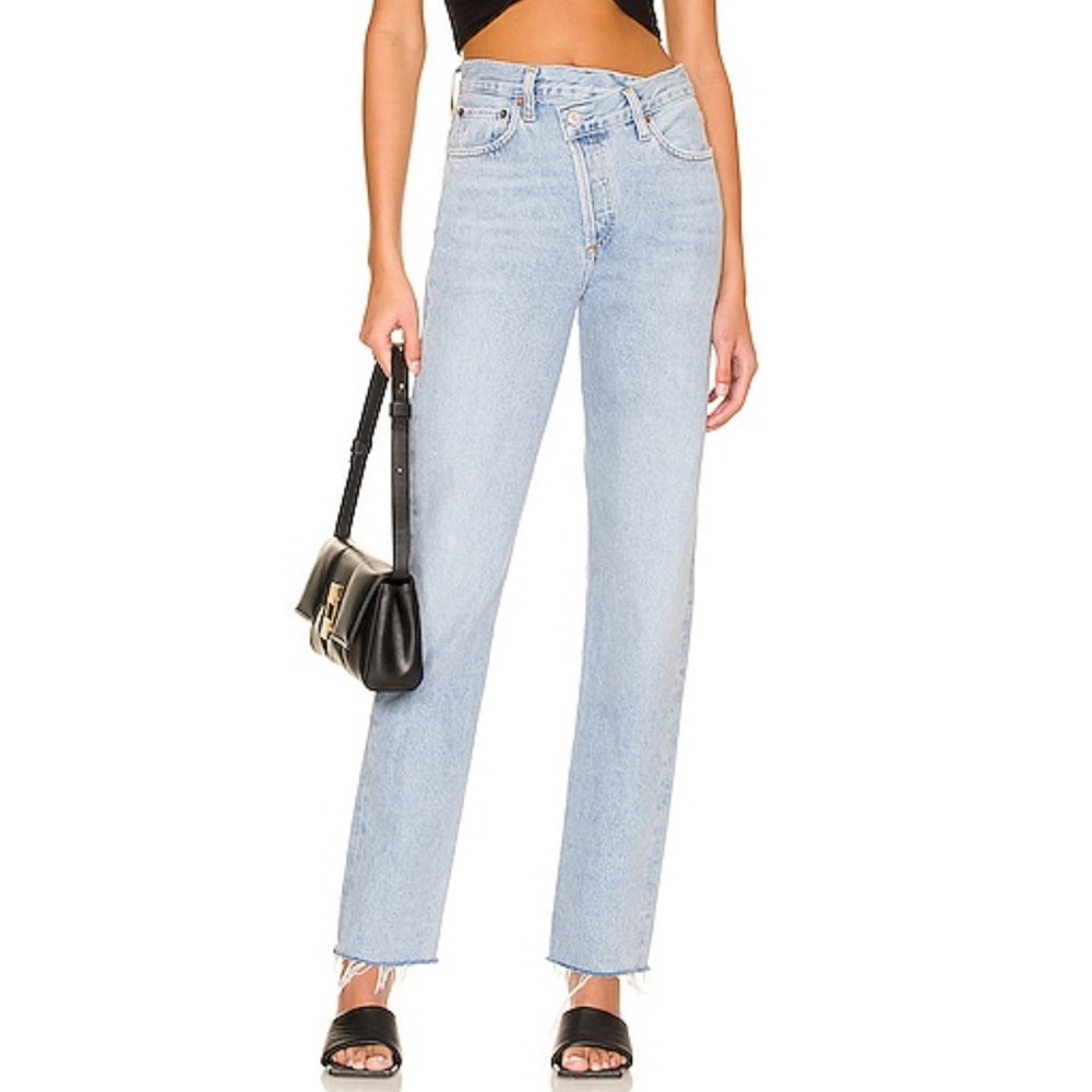 Agolde Criss Cross Straight Jeans